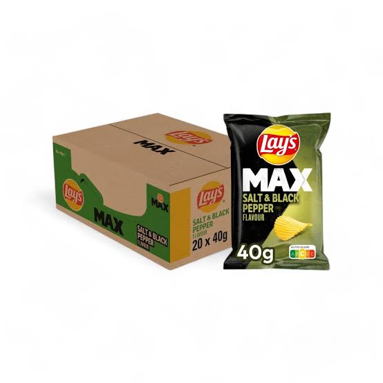 Lay's Max Sel et Poivre 20 × 40 g