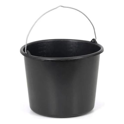 Seau de Maçon 12 L Noir