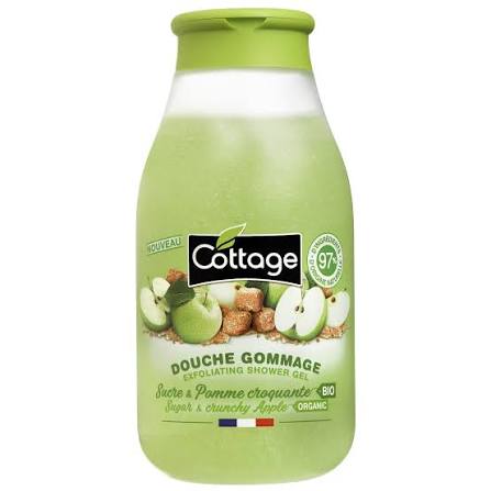 Cottage Douche Gommage Sucre & Pomme Croquante Bio