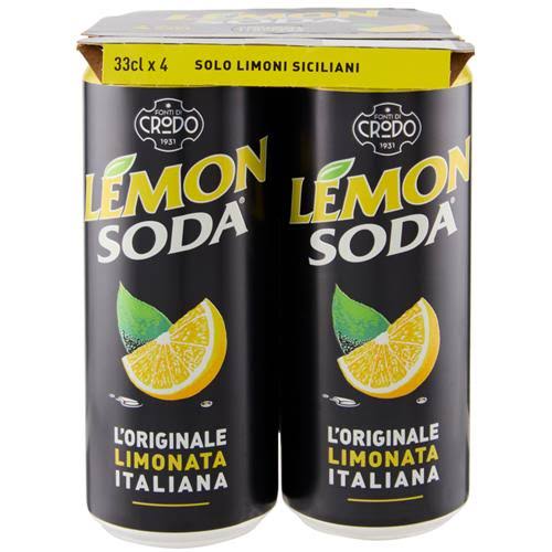 Lemon Soda 4 × 33 cl