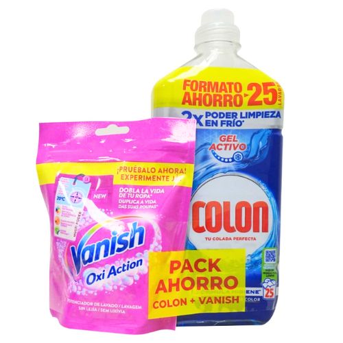 Pack Colón lessive gel + Vanish Oxi Action
