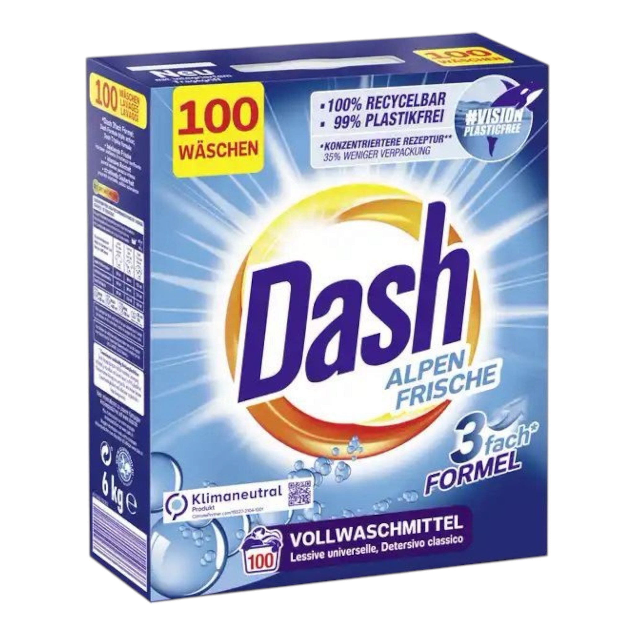 Dash poudre Alpen 100 lavages