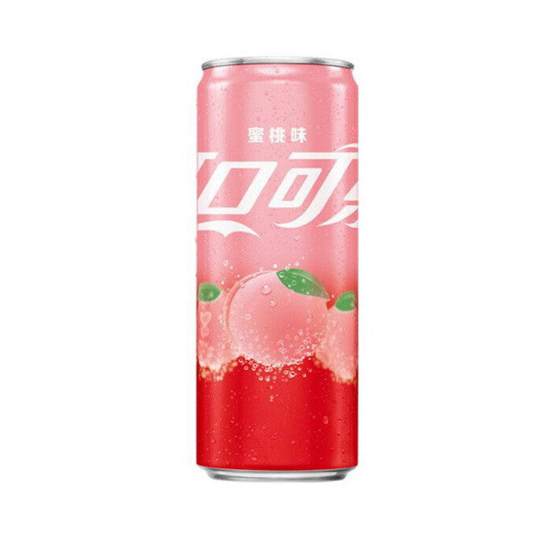 Pack 24 Coca-Cola Pêche Blanche édition Asie 33Cl