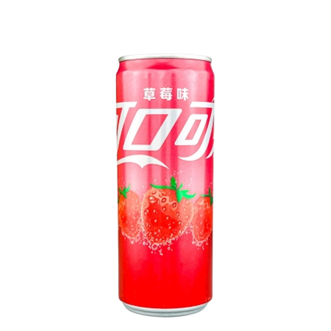 Pack 24 Coca-Cola Fraise édition asiatique 33Cl