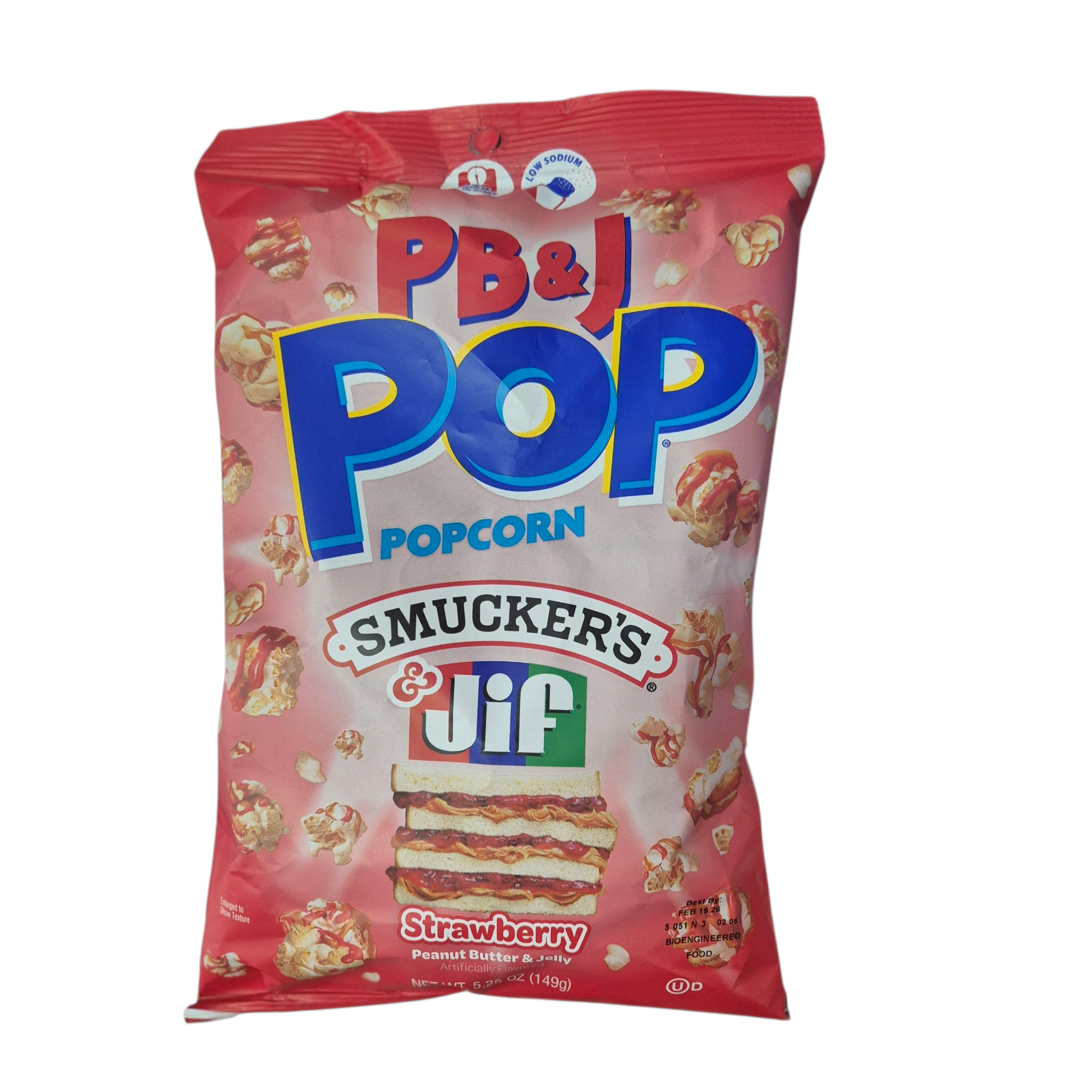 Pop Corn Américain Smucker & Jif Fraise