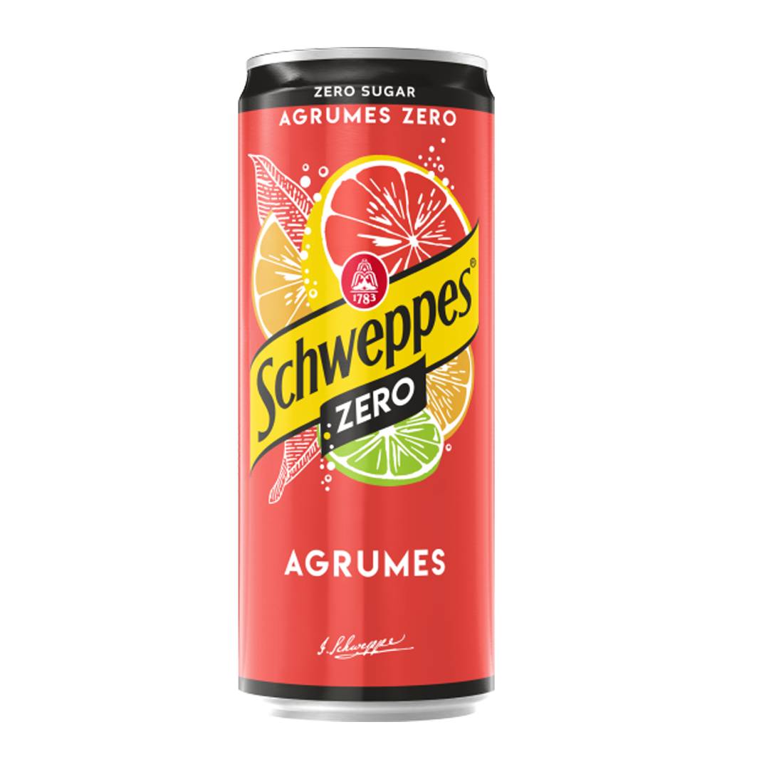 Pack 24 Schweppes Agrumes Zero 33Cl